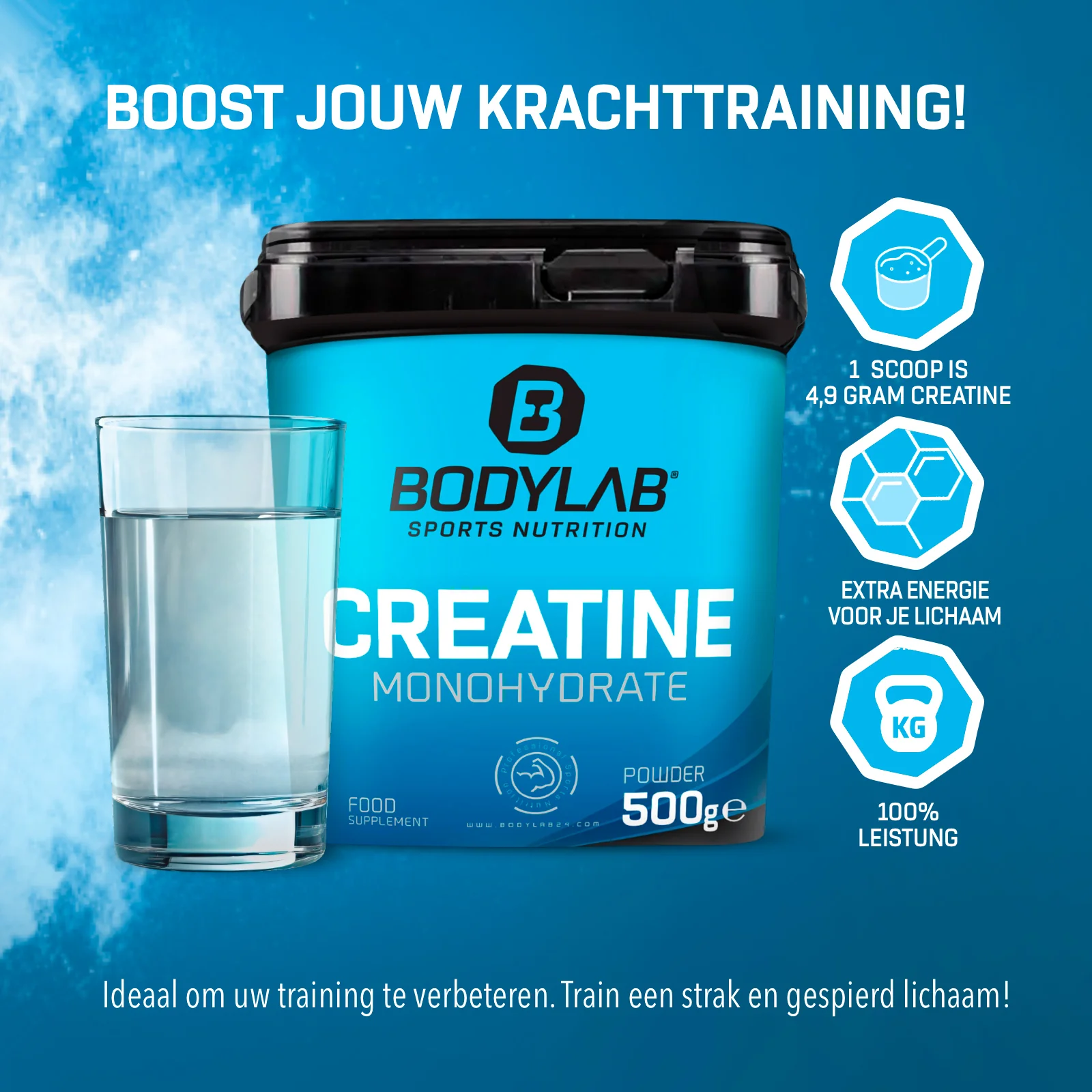 3 x Creatine Powder (500g) - Image 4