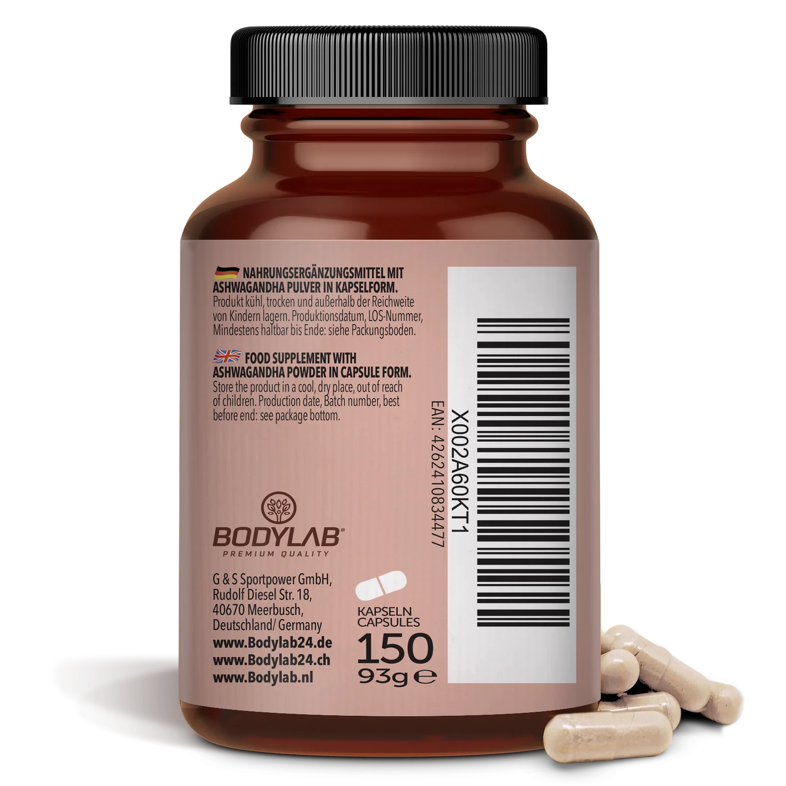 Ashwagandha Pulver in Kapselform (150 Kapseln) - Image 6