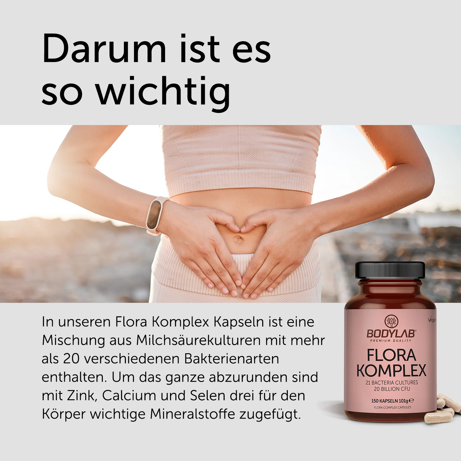 Flora Complex / Komplex (150 Kapseln) (21 Bacteria Cultures 20 Billion CFU) - Image 4