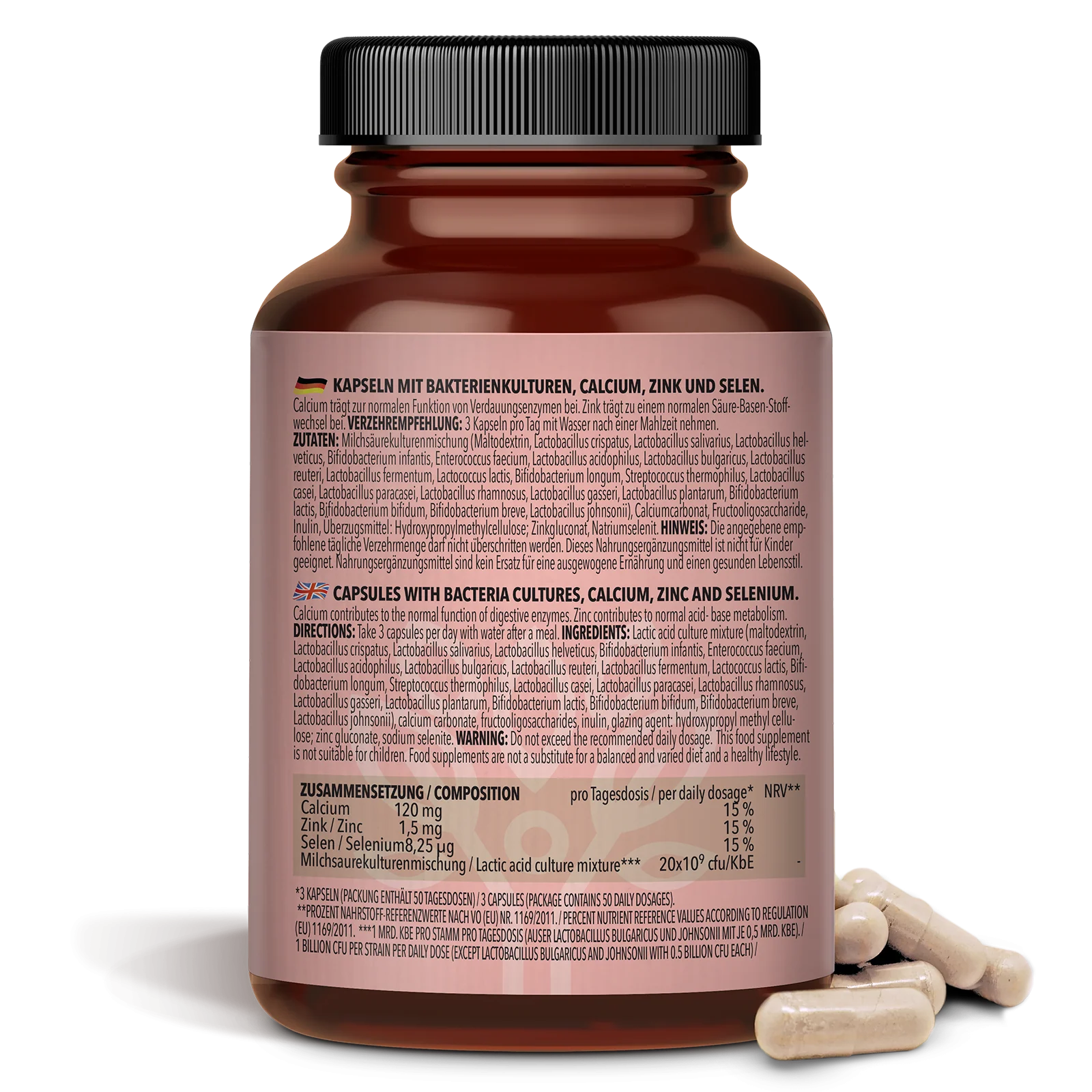 Flora Complex / Komplex (150 Kapseln) (21 Bacteria Cultures 20 Billion CFU) - Image 5