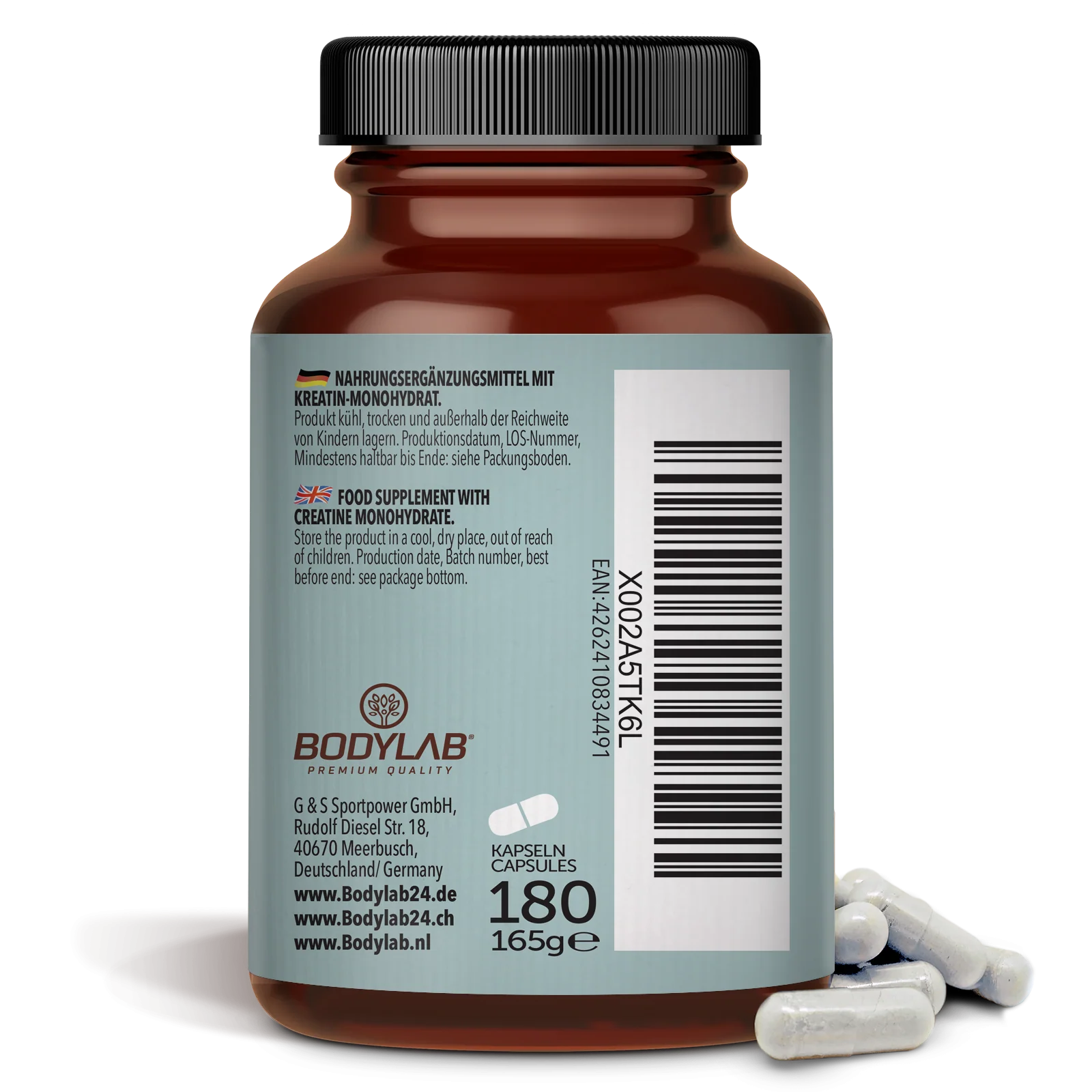 Kreatin Monohydrat (180 Kapseln) - Image 6