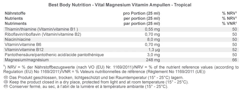 Magnesium Liquid Tropical (20x25ml) - Image 3