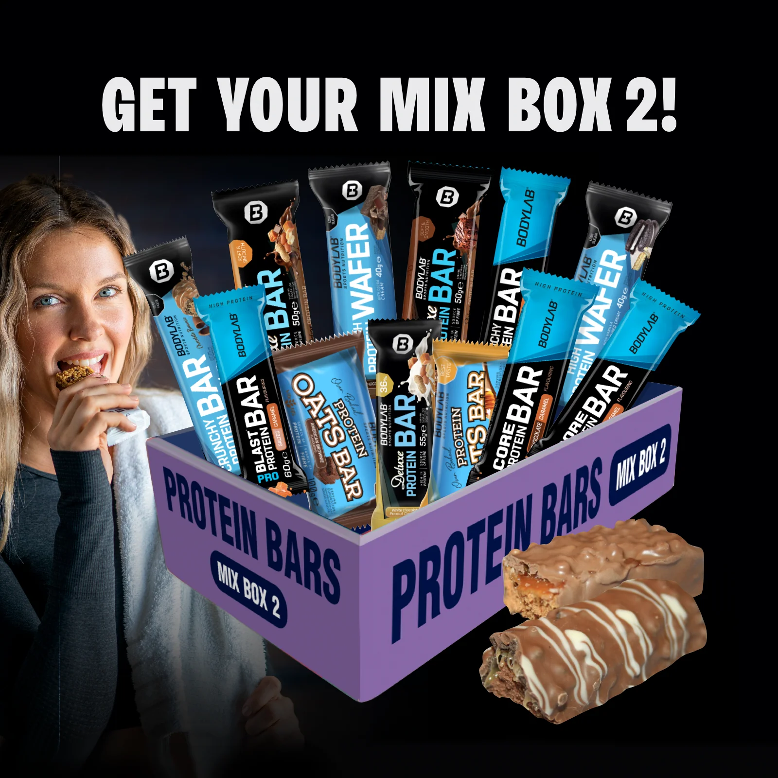 Protein Bar MIX BOX 2 (12x40g-100g) - Image 3