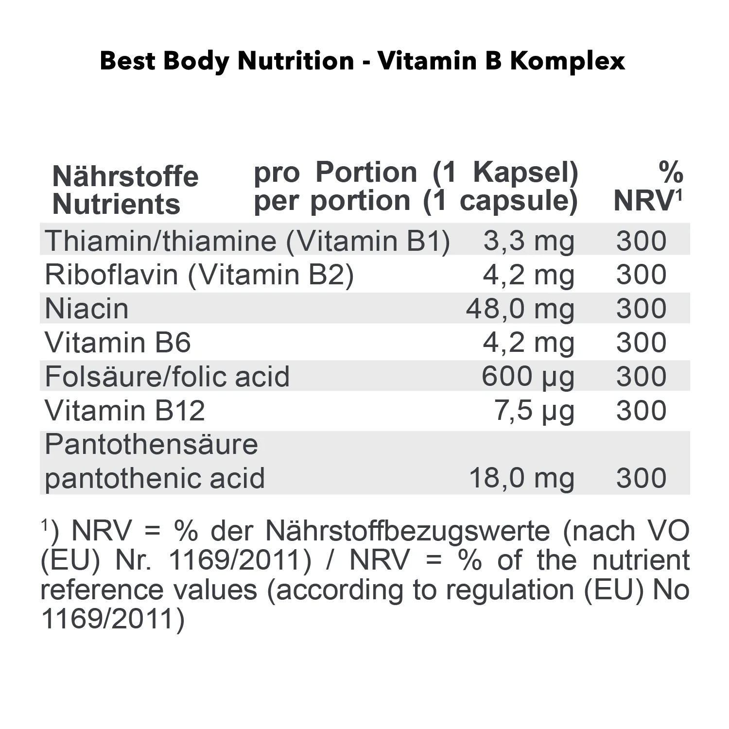 Vitamin B Komplex (100 Kapseln) - Image 3