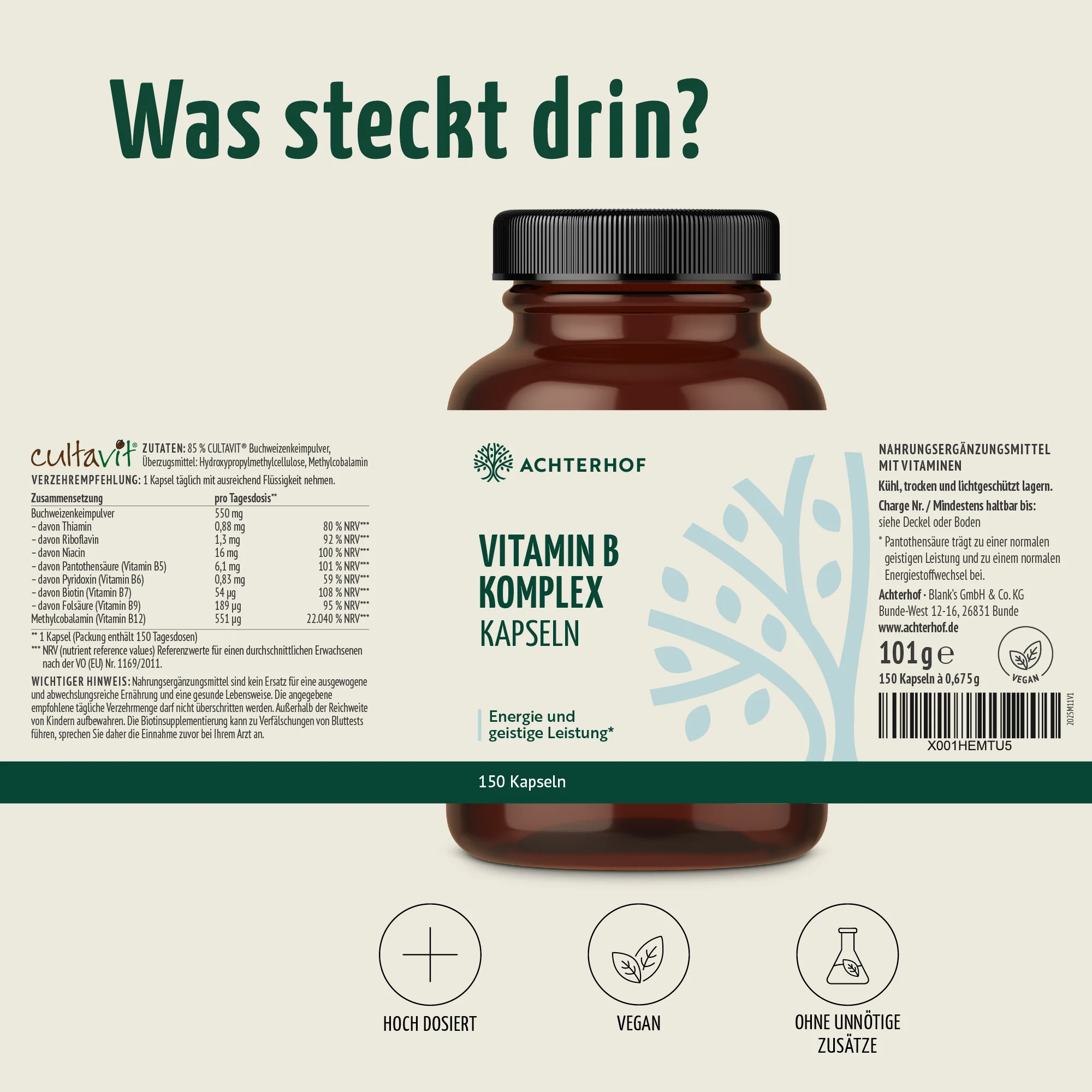 Vitamin B Komplex (150 Kapseln) - Image 8